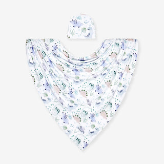 Bamboo Infant Swaddle and Beanie Set - Milo (Dinosaurs)