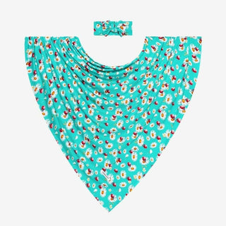 Infant Bamboo Swaddle and Headwrap Set, Ladybug - One Size Swaddling Blankets