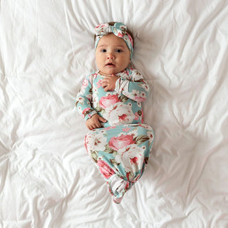 Bamboo Knotted Gown - Briana (Floral)