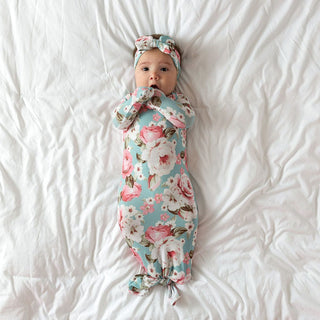 Bamboo Knotted Gown - Briana (Floral)