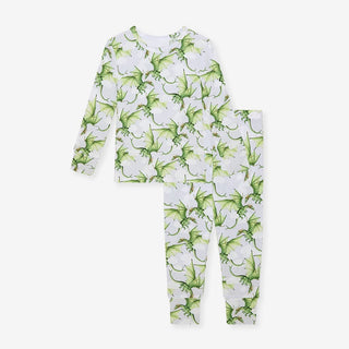 Bamboo Long Sleeve Pajama Set - Devlin (Dragons) Posh Peanut Size: 3T-4T