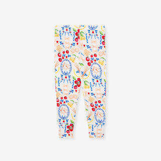 Bamboo Long Sleeve Pajama Set - Mangia (Pasta) Baby & Toddler Sleepwear Posh Peanut Size: 3T-4T