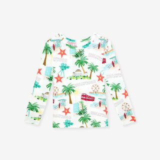 Bamboo Long Sleeve Pajama Set - Posh Los AngelesPosh PeanutSize: 3T-4T