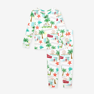 Bamboo Long Sleeve Pajama Set - Posh Los AngelesPosh PeanutSize: 3T-4T