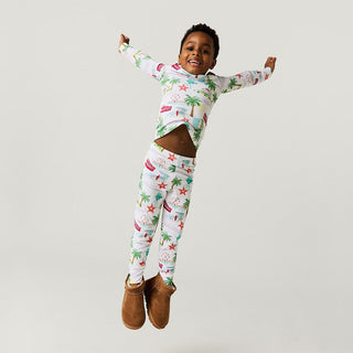 Bamboo Long Sleeve Pajama Set - Posh Los AngelesPosh PeanutSize: 3T-4T