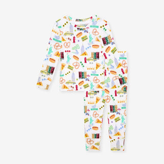 Bamboo Long Sleeve Pajama Set - Posh NYCPosh PeanutSize: 3T-4T