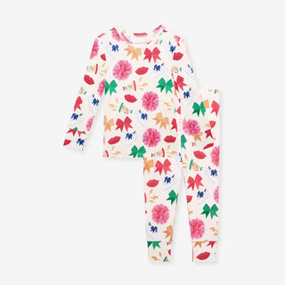 Bamboo Long Sleeve Pajama Set - Sabrina (Cheer)Posh PeanutSize: 2T
