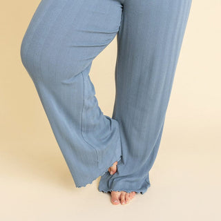 Posh Peanut Women's Pointelle Lounge Pants - Slate | Baby Riddle
