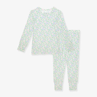 Bamboo Long Sleeve Pajama Set - Prairie Floral Posh Peanut Size: 6-12 Months