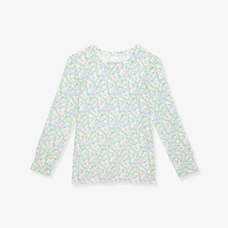 Bamboo Long Sleeve Pajama Set - Prairie Floral Posh Peanut Size: 6-12 Months