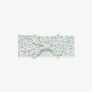 Posh Peanut Bamboo Infant Luxe Headwrap with Bow - Prairie Floral | Baby Riddle