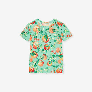 Bamboo Short Sleeve Pajama Set with Shorts - Arancia (Citrus) Baby & Toddler Sleepwear Posh Peanut Size: 2T
