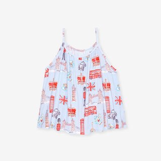 Bamboo Spaghetti Strap Top & Ruffled Shorts Outfit Set - Posh London Baby & Toddler Outfits Posh Peanut Size: 2T
