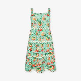 Bamboo Challis Dress - Arancia (Citrus) Dresses Posh Peanut Size: S