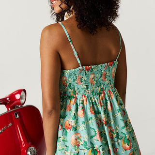 Bamboo Challis Maxi Dress - Arancia (Citrus) Dresses Posh Peanut Size: S