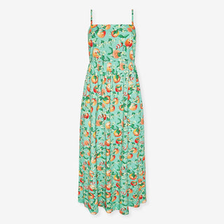 Bamboo Challis Maxi Dress - Arancia (Citrus) Dresses Posh Peanut Size: S
