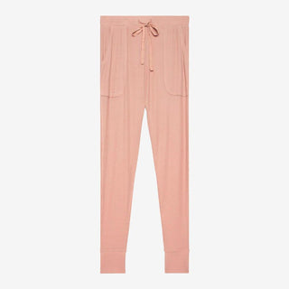 Women's Solid Bamboo Long Sleeve Pajama Set - Desert Rose Waffle Pajamas