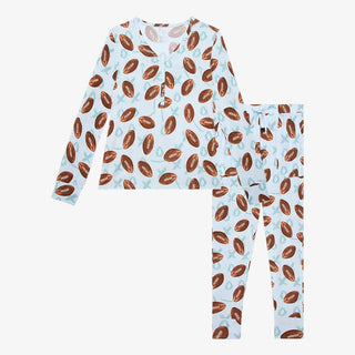 Women's Bamboo Long Sleeve Pajama Set - Field Day (Football) Pajamas