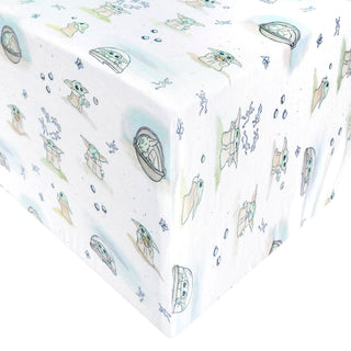 Premium Knit Fitted Crib Sheet - Star Wars Grogu