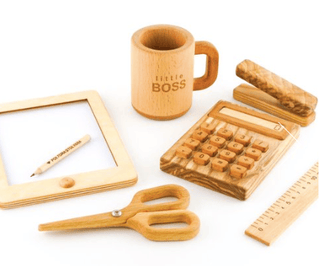 Wooden Pretend and Play Office Set PoppyBabyCo
