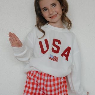 *PRE-ORDER* Child Sweatshirt - USA Sweatshirt forever french baby Size: 0-3 Months