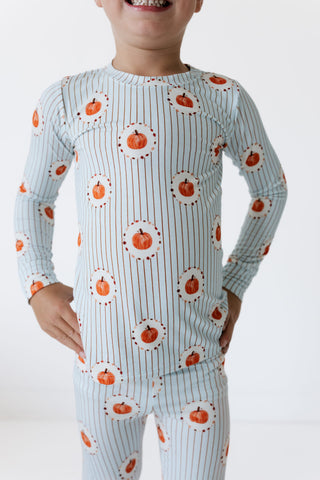 Bamboo Long Sleeve Pajama Set - Pumpkin Explore