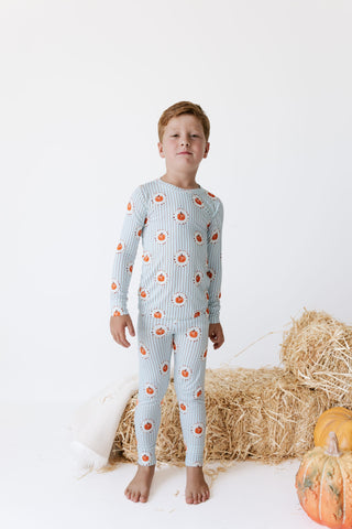 Bamboo Long Sleeve Pajama Set - Pumpkin Explore