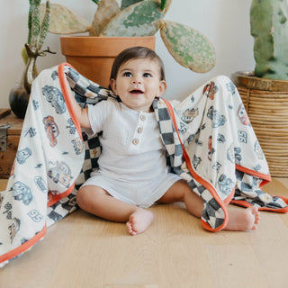 3-Layer Stretchy Quilt Blanket - Disney Pixar Cars Copper Pearl Size: One Size