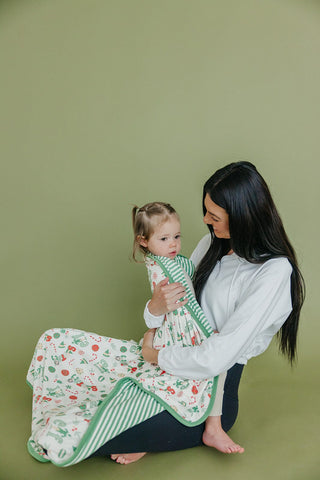 3-Layer Stretchy Quilt Blanket - Elf Copper Pearl Size: One Size