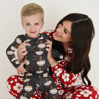 Bamboo Two Piece Pajama - Ramen Two Piece Pajama forever french baby Size: 2/3 Years