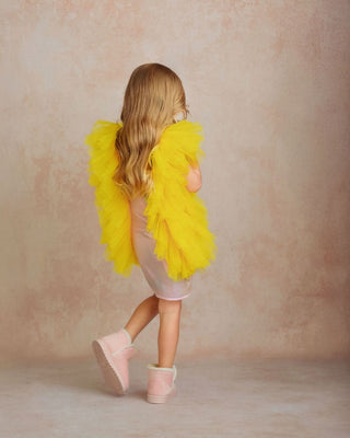 Radiant Yellow Fairy Wings Dress Faeella Size: 2