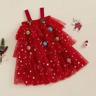 Christmas Layered Tulle Dress