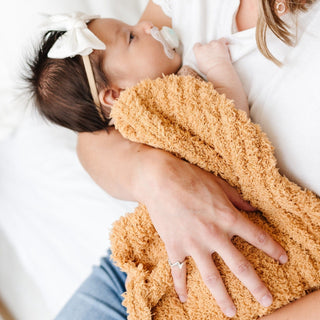 Ribbed Bamboni® Mini Blankets Saranoni Color: Golden