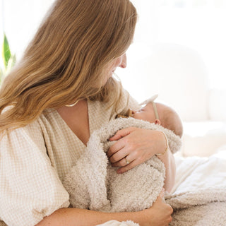 Ribbed Bamboni® Mini Blankets Saranoni Color: Moonbeam