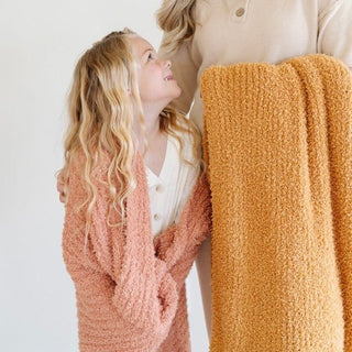 Ribbed Bamboni® Toddler Blankets Saranoni Color: Sun-kissed