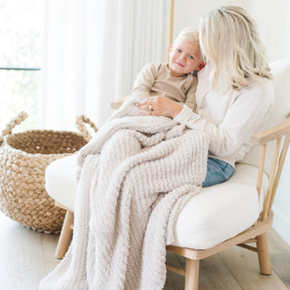 Ribbed Bamboni® Toddler Blankets Saranoni Color: Moonbeam