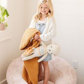 Ribbed Bamboni® Toddler Blankets Saranoni Color: Golden