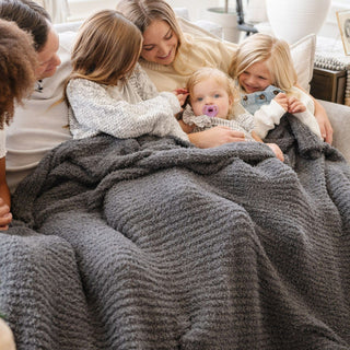 Ribbed Bamboni® Xl Blankets Saranoni Color: Cameo
