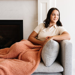 Ribbed Bamboni® Xl Blankets Saranoni Color: Cameo