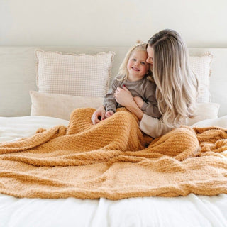 Ribbed Bamboni® Xl Blankets Saranoni Color: Golden