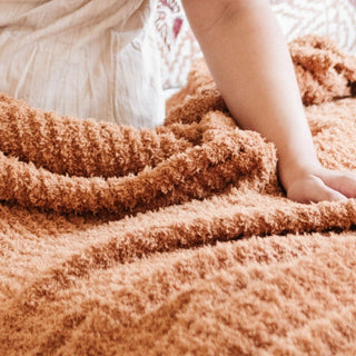Ribbed Bamboni® Xl Blankets Saranoni Color: Cameo