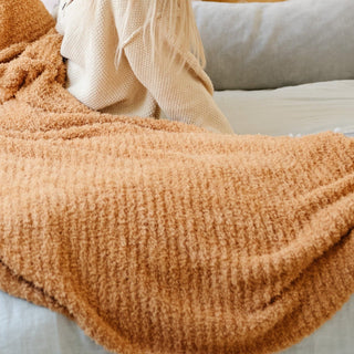 Ribbed Bamboni® Xl Blankets Saranoni Color: Cameo