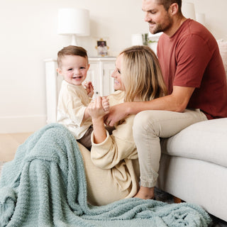 Ribbed Bamboni® Xl Blankets Saranoni Color: Surf