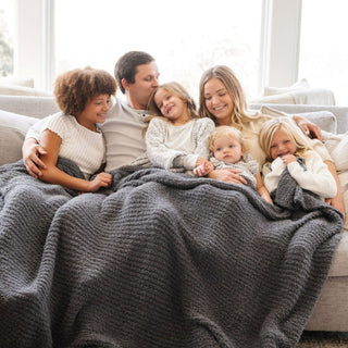 Ribbed Bamboni® Xl Blankets Saranoni Color: Charcoal