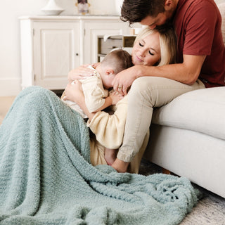 Ribbed Bamboni® Xl Blankets Saranoni Color: Cameo