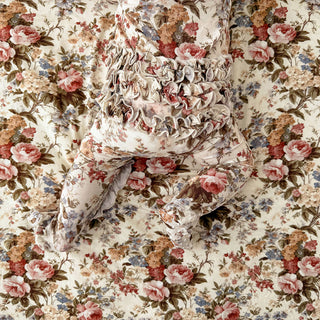 Bamboo Ruffle Footie with 2-Way Zipper - Dauphine (Floral)
