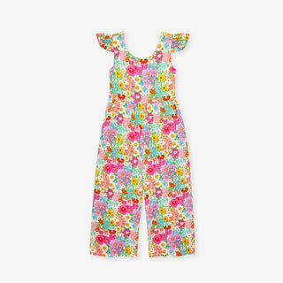 Bamboo Scoop Back Jumpsuit - Margie (Floral) Posh Peanut Size: 2T