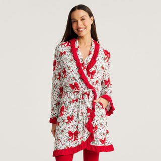 Bamboo Ruffled Robe - Happy Holly-Days