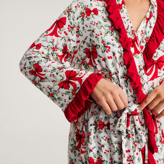 Bamboo Ruffled Robe - Happy Holly-Days