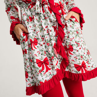 Bamboo Ruffled Robe - Happy Holly-Days